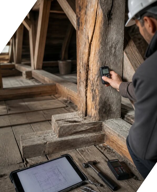 Обследование деревянных конструкций в Москве от 5285 р. | ЭкспертизаРоссия