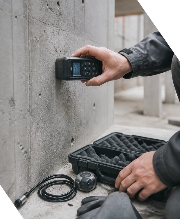Определение влажности бетона методом неразрушающего контроля в Москве